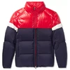 Men's Slim Fit Colour Block Quilted Shell Down Jacket