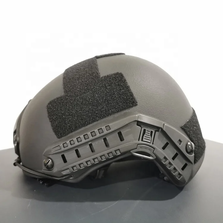 
black army ballistic helmet NIJ IIIA PE aramid bulletproof FAST helmets for sale 