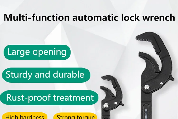 High quality torque pliers Multi function automatic lock universal wrench adjustable spanner 2pcs
