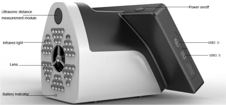 High Accuracy Portable Auto Refractor Ophthalmic Equipment for Visual Examination Handheld Vision Screener