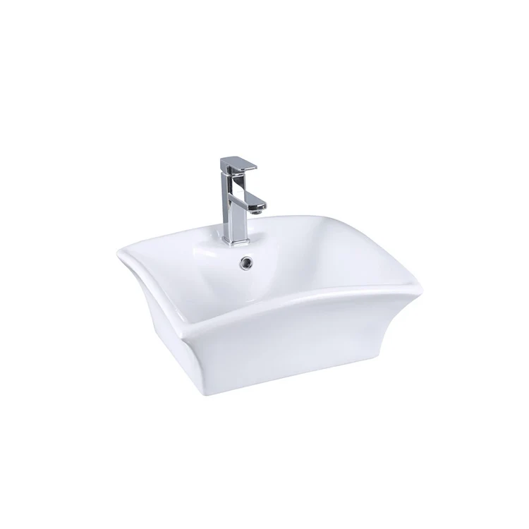 Customized unique bathroom modern design ceramic sink hand washing big size new stand alone classic wash basin