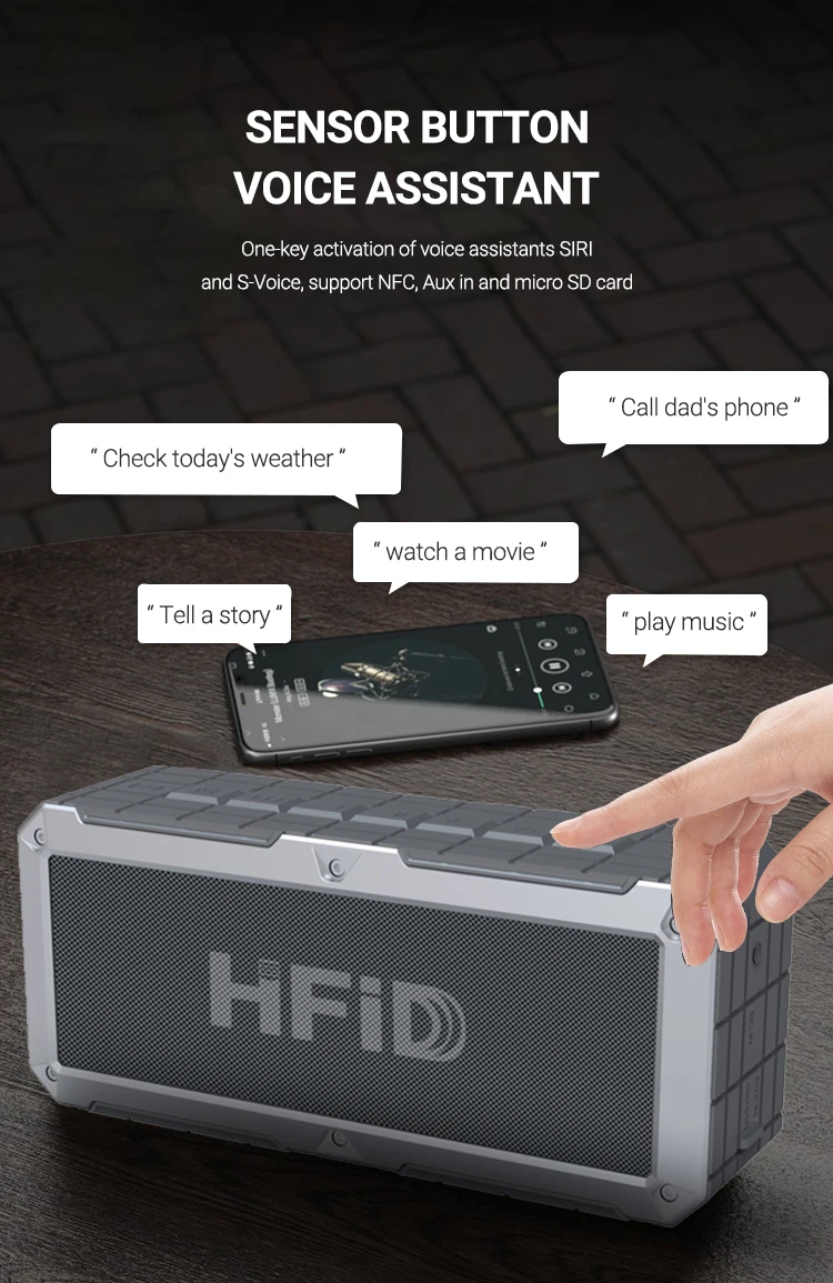 Bluetooth Waterproof Speaker with Big Battery 3000mAh - ANKUX.COM