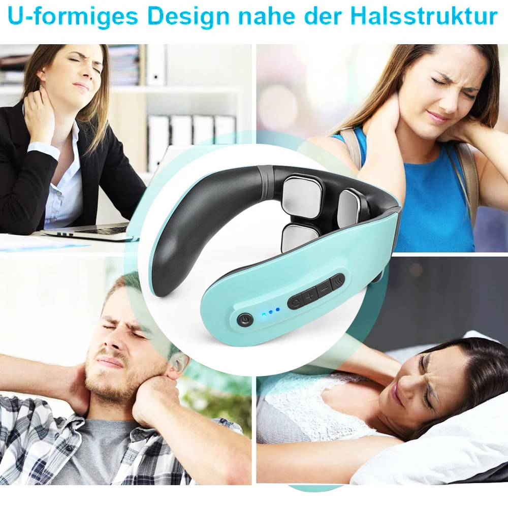 6 Modes 18 Intensities Neck Massager With Heat Function Intelligent