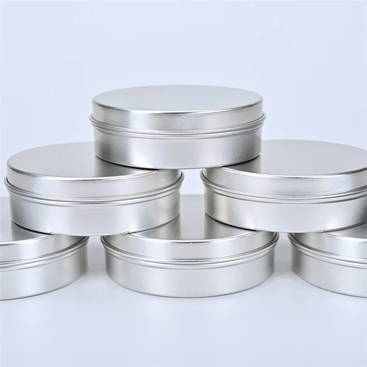 120g/ml spice aluminum metal tin box candy cream jar cosmetic packaging pomade jar