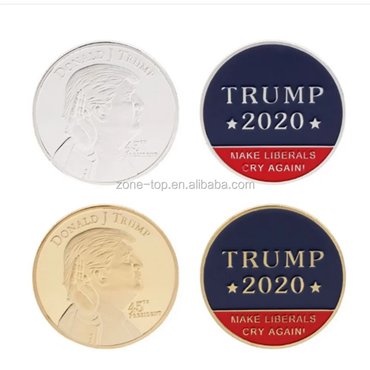 Challenge Coins Vy US 45th President Donald Trump 2020 Make Liberals Cry Again