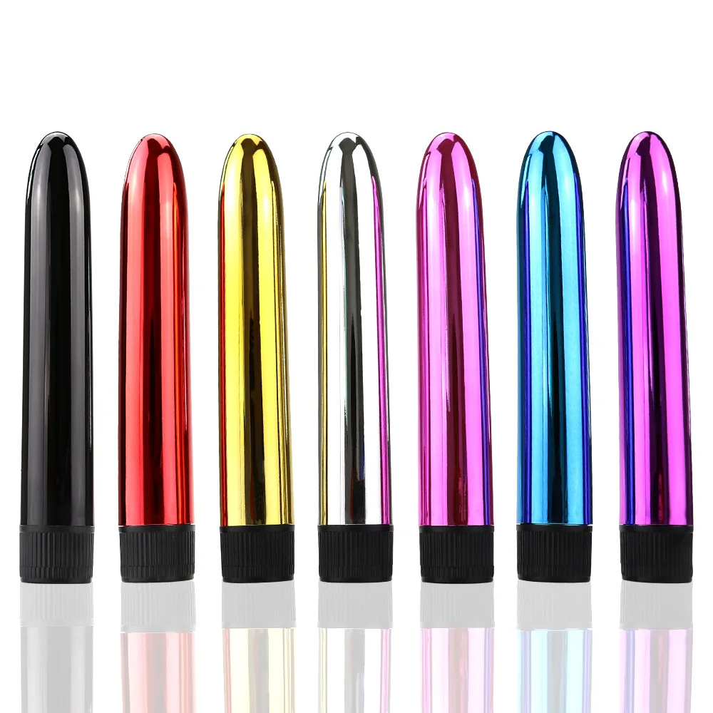 7 Inch Wholesale Bullet Silver Vibrator For Women Erotic G Spot Dildo Vibrator Lesbian Adult Sex