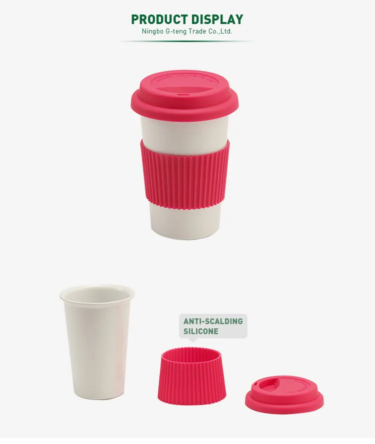 Healthy Pla Material Pla 400ml eco friendly Water drinking Cup biodegradable With Lid