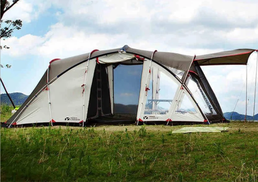 6 人质量好大尺寸户外休闲防水双层野营家庭帐篷