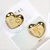 Heart-shaped jewelry plate Nordic ins gold jewelry ring tray