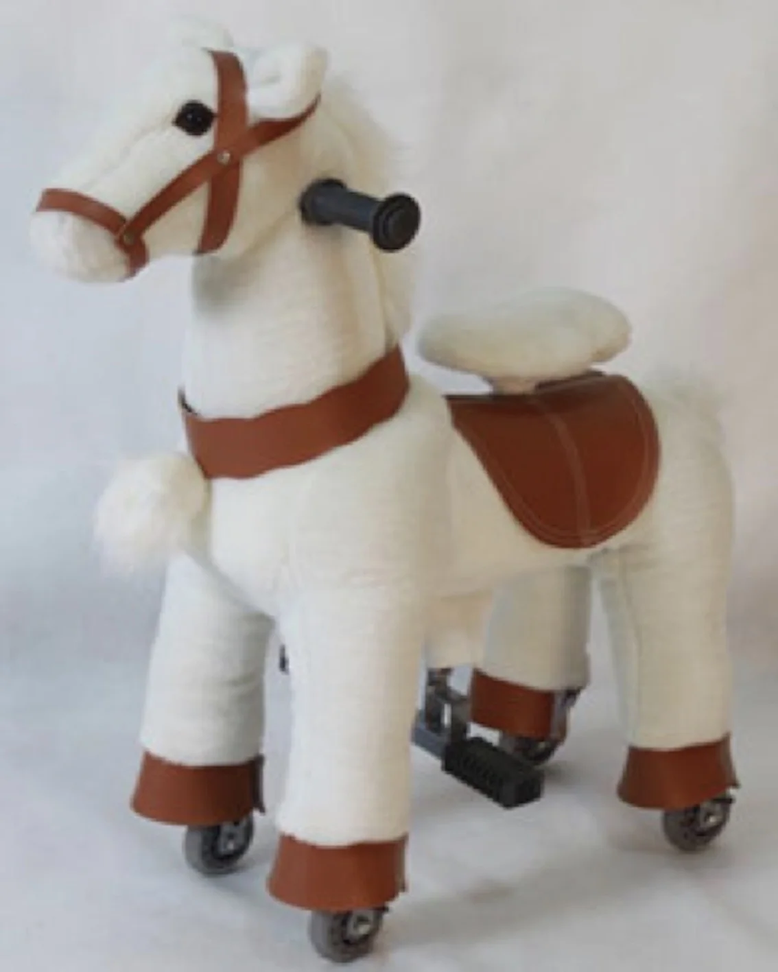 Factory Original Design Black Horse Cycle Moving Horse Action Pony