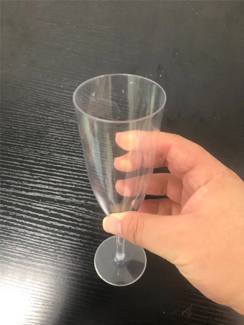 200ml 100 Biodegradable Champagne Glasses Pla Transparent Ecofriendly