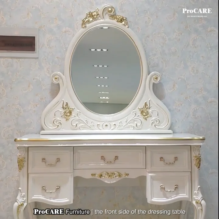 Modern White Wooden Dressing Mirror Table With Full Length Mirrors Buy Dressing Mirror,Wooden