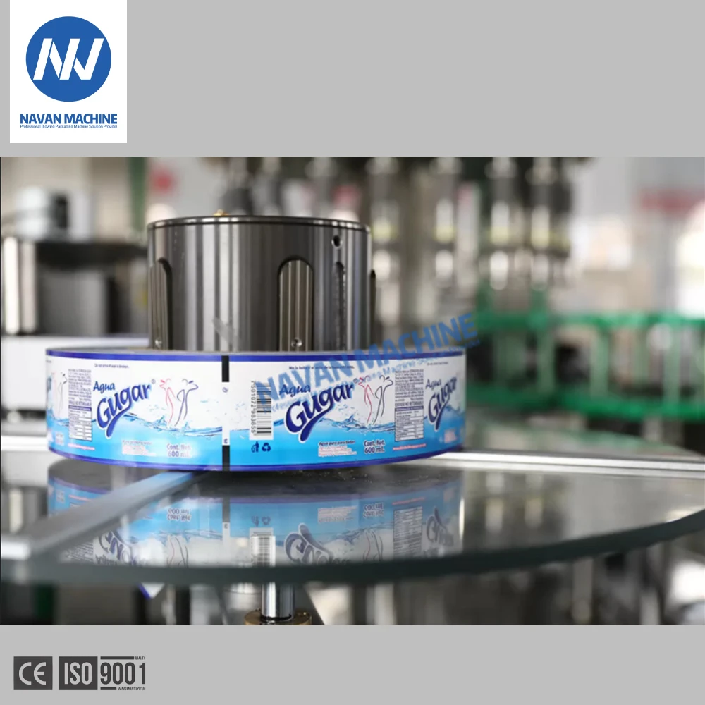 NAVAN Electric Wine Bottle Labelling Machine Easy Operation Core Components Including Motor PLC Gearbox for Glass Wood Paper factory