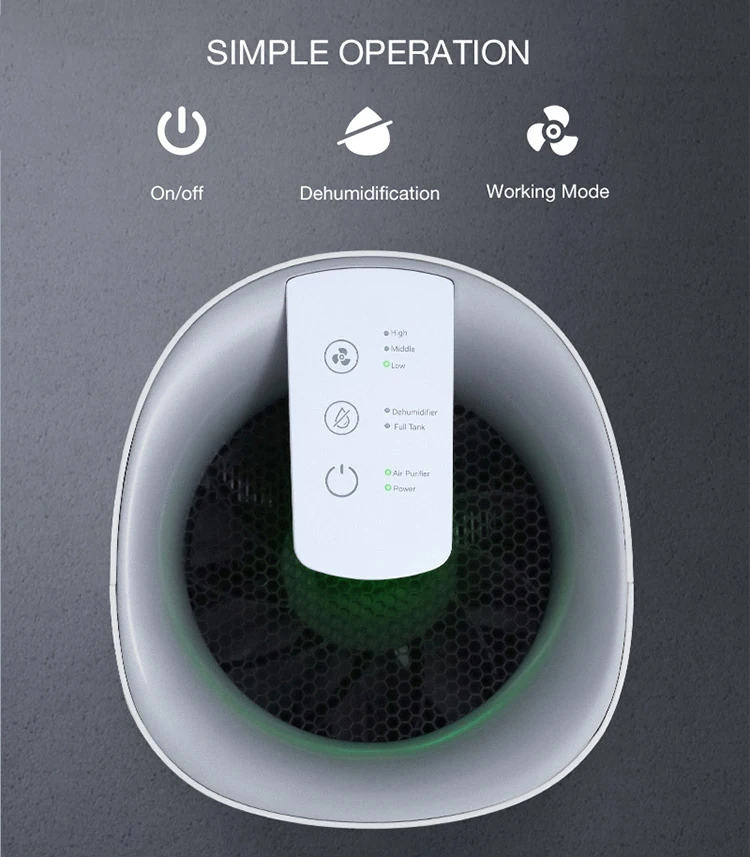 Portable Air Dehumidifier Fan With Wifi Tuya App Smart Control Home ...