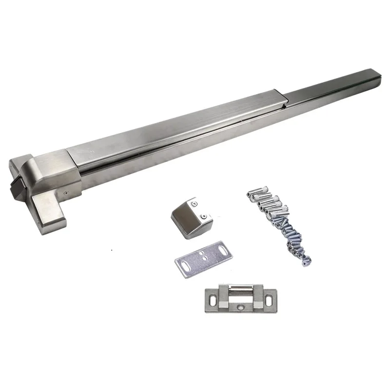Stainless Steel Fire Rated Panic Bar Exit Device Double Leaf Panic Bar