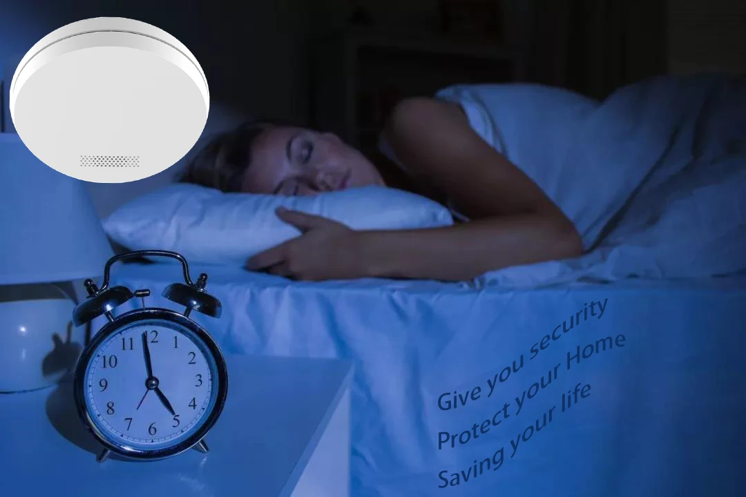 Ultra Thin Standalone  Photoelectric Smoke Detector sensor fire alarm