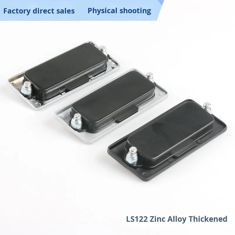 Embedded Zinc Alloy Chrome-Plated Invisible Concealed Sliding Door Cabinet Handle LS122 for Decorations Cutting Service factory