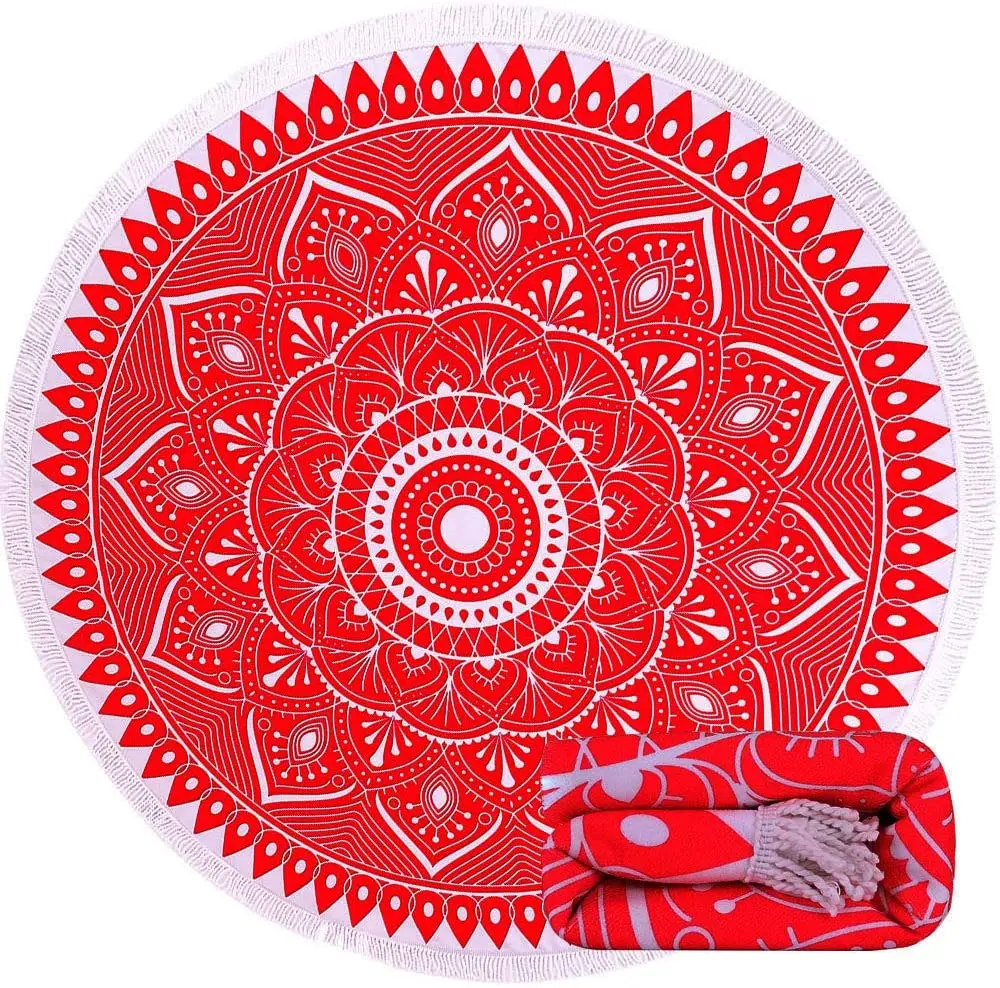 round beach towel 