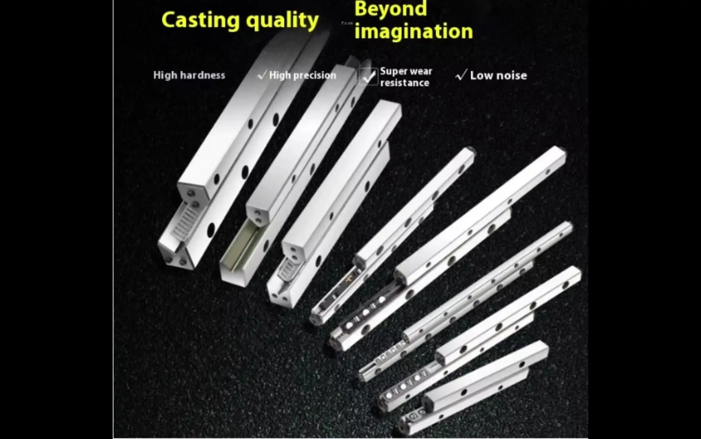 SBR16 Open Top 1000mm Aluminum Alloy Linear Optical Axis Guide