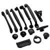 American Style Black Cabinet Handles Solid Aluminum Alloy Kitchen Cupboard Pulls Drawer Knobs Furniture Handle Hardware