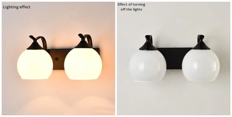 product nordic modern minimalist led wall lamp for living room tv background bedroom bedside simple creative staircase balcony iron e26-9