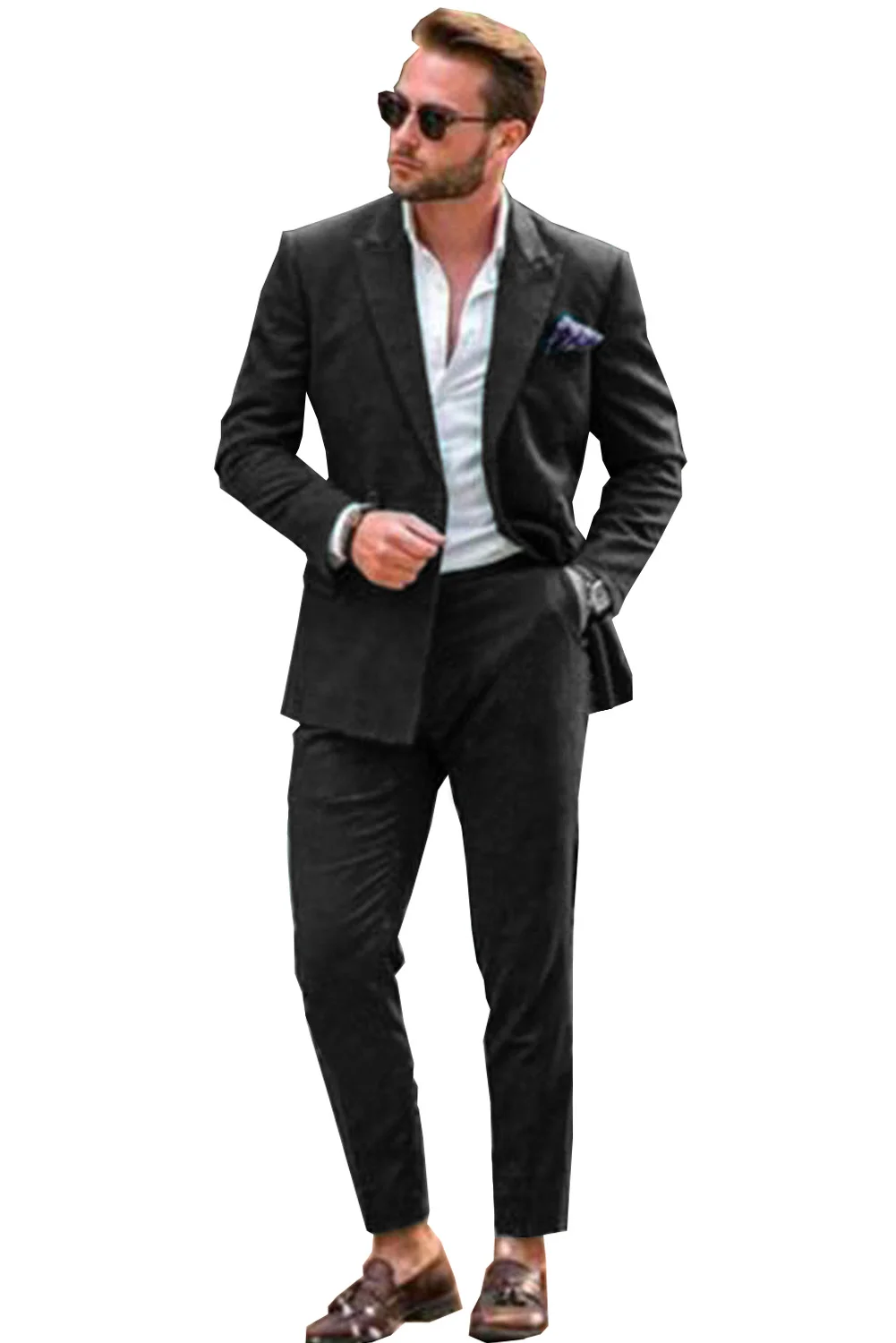 2024 Slim Fit Business Suits Men Summer Clothing 2 Pieces Classic Men's Suit Men's Wedding Bridesman Dress Set