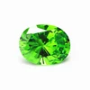 Diamond cut special color stone wholesale prices gems oval apple green cubic zirconia stones