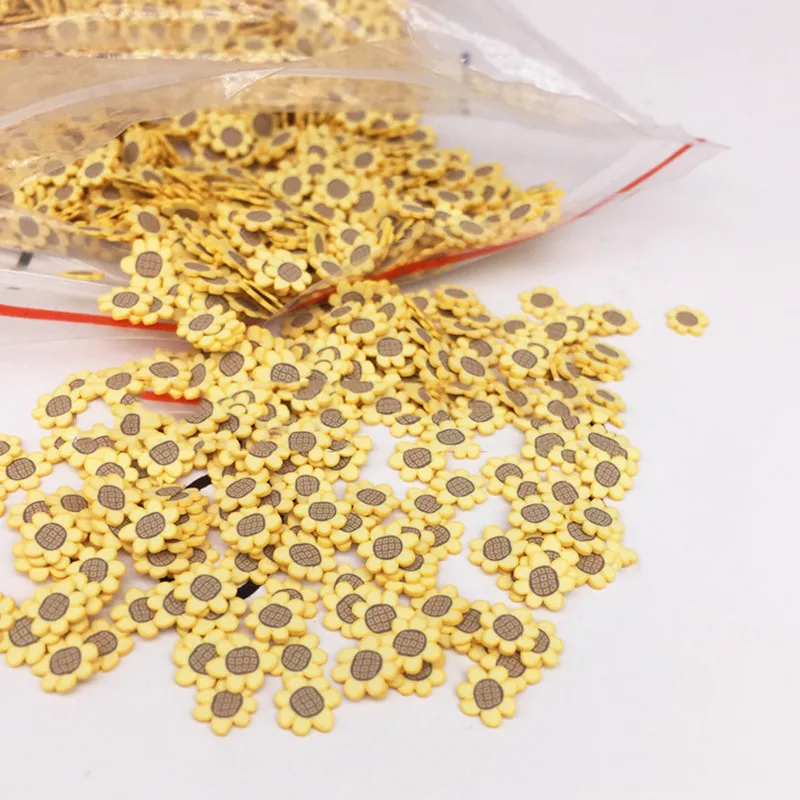 Hot Polymer Clay Sunflower Sprinkles Lovely Flower Flower Confetti For