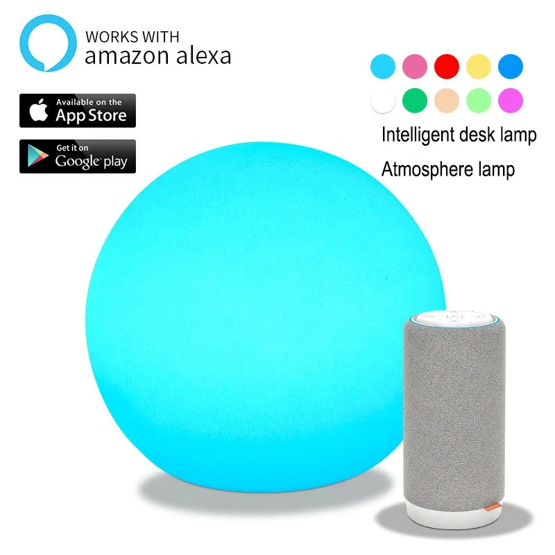Amazon Alexa voice control ball lamp mobile app WiFi controlled Smart desk lamp night light for home kids