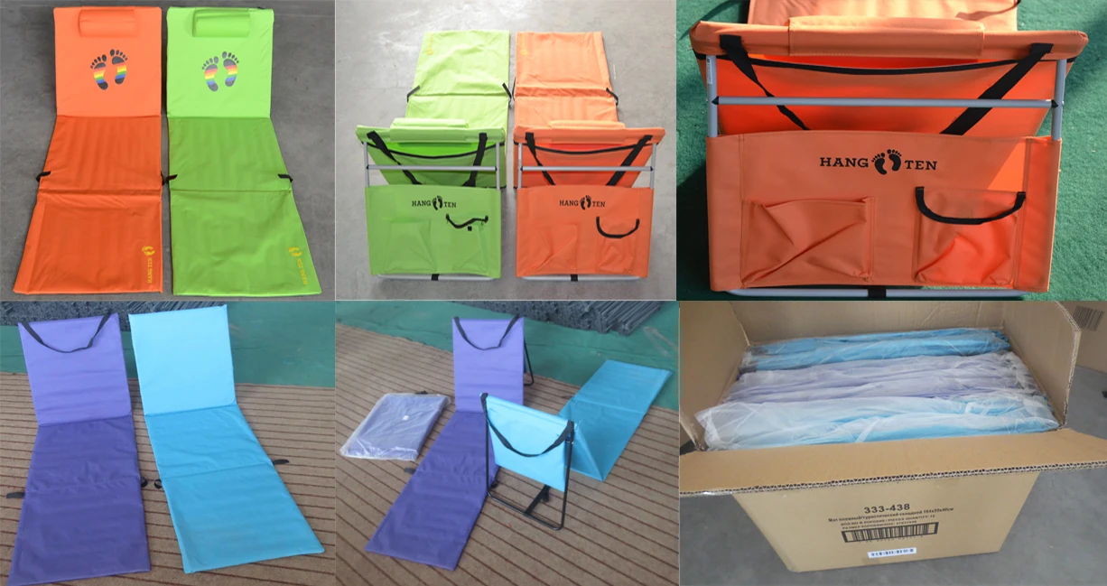 Outdoor Folding Padded Beach Beach Mat With Backrest