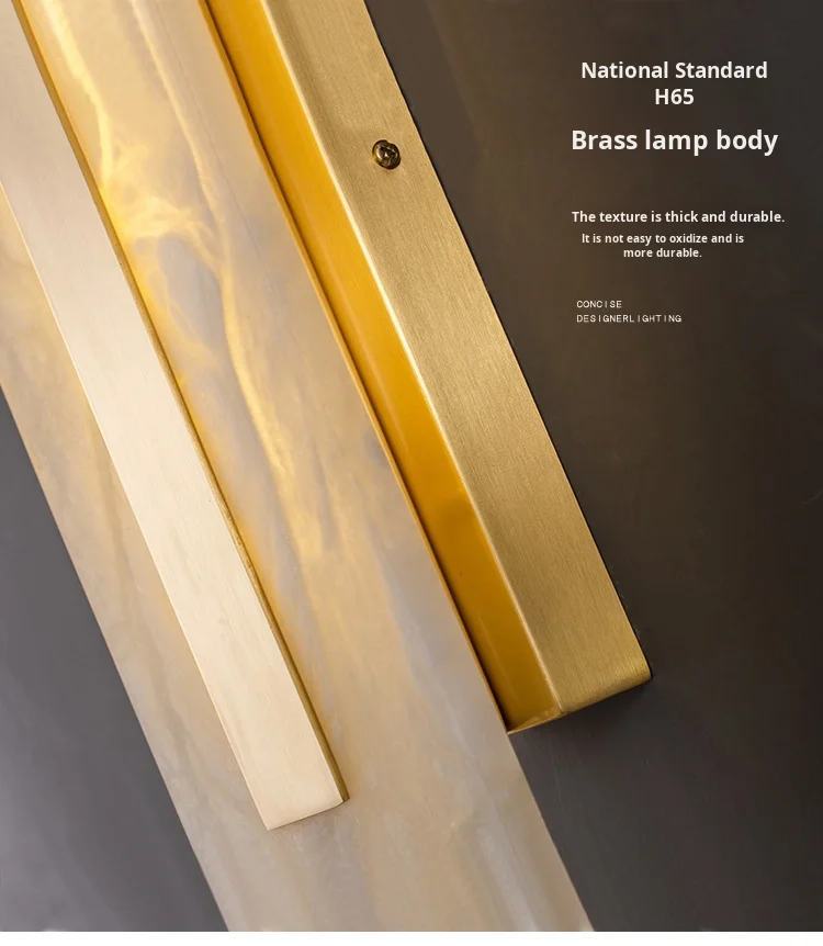 product modern nordic led wall lamps creative marble indoor gold minimalist line luxury design bedside wall decor easy recessed home-1