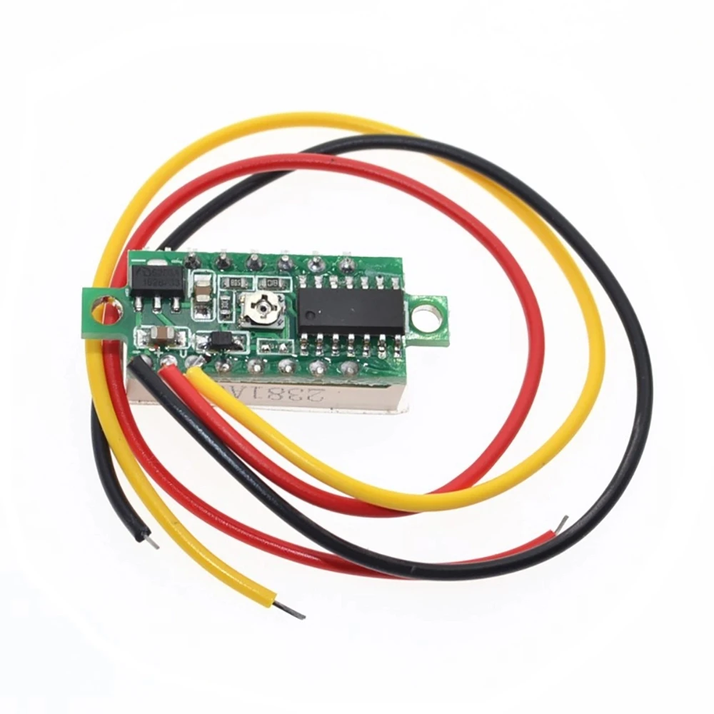 Digital Led Panel Voltage Meter 0.28 Inch 3 Wires Digital Voltmeter