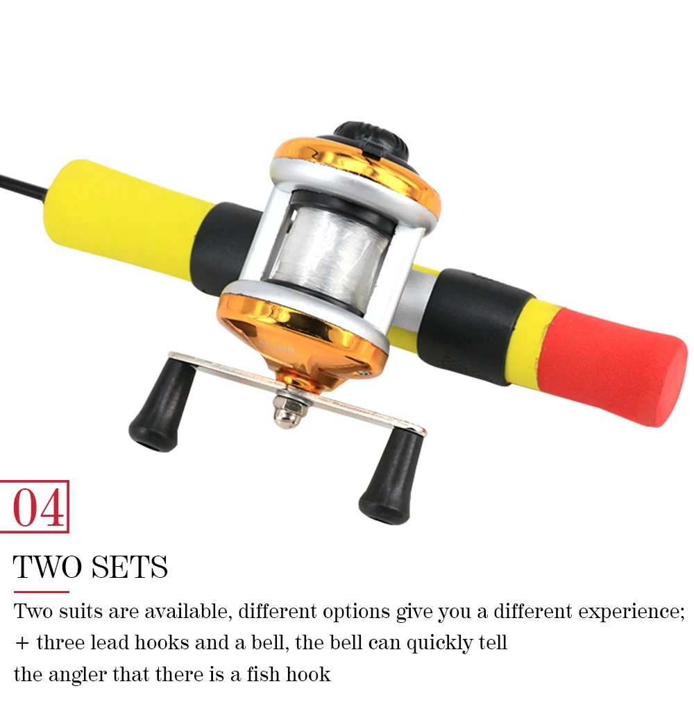 50cm Ice Fishing Rod Combo Pocket Telescopic Fishing Rod Reel Combo