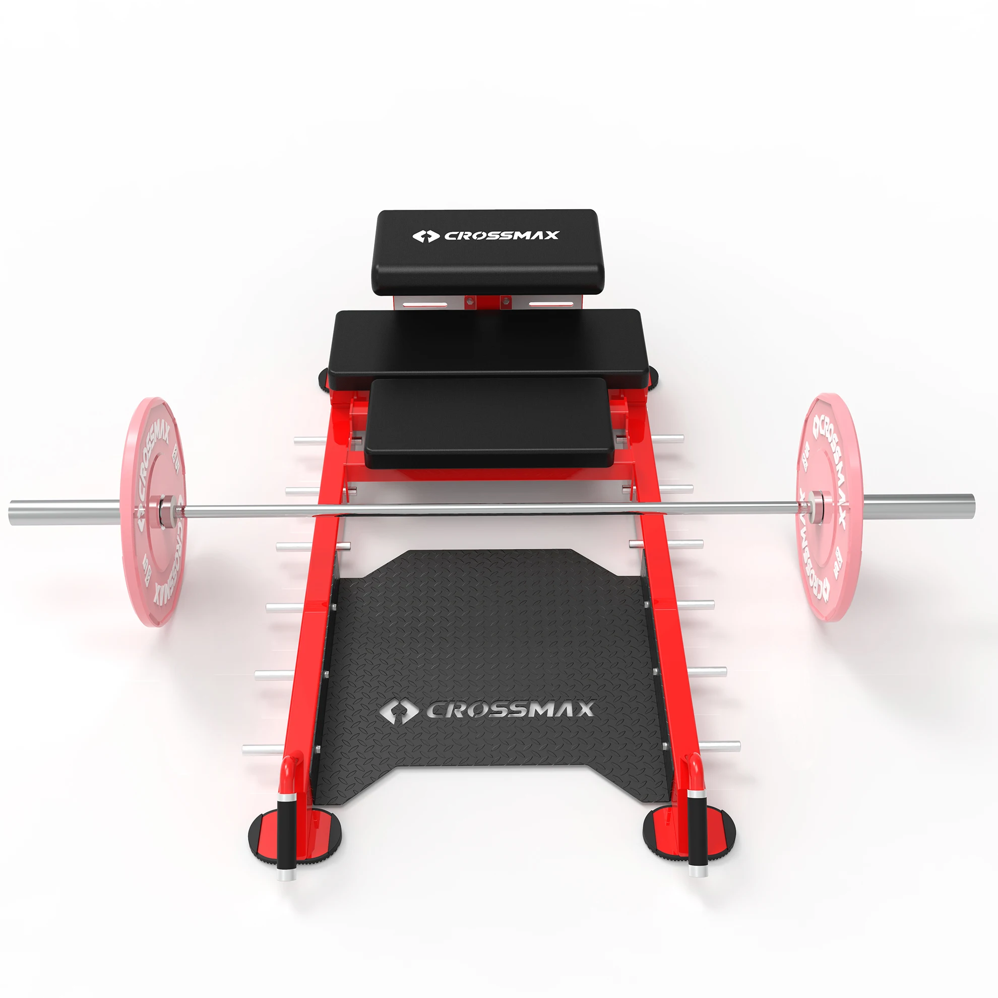 Crossmax Fitness Equipment Hip Trust Bench Machine Platform Adjustable ...