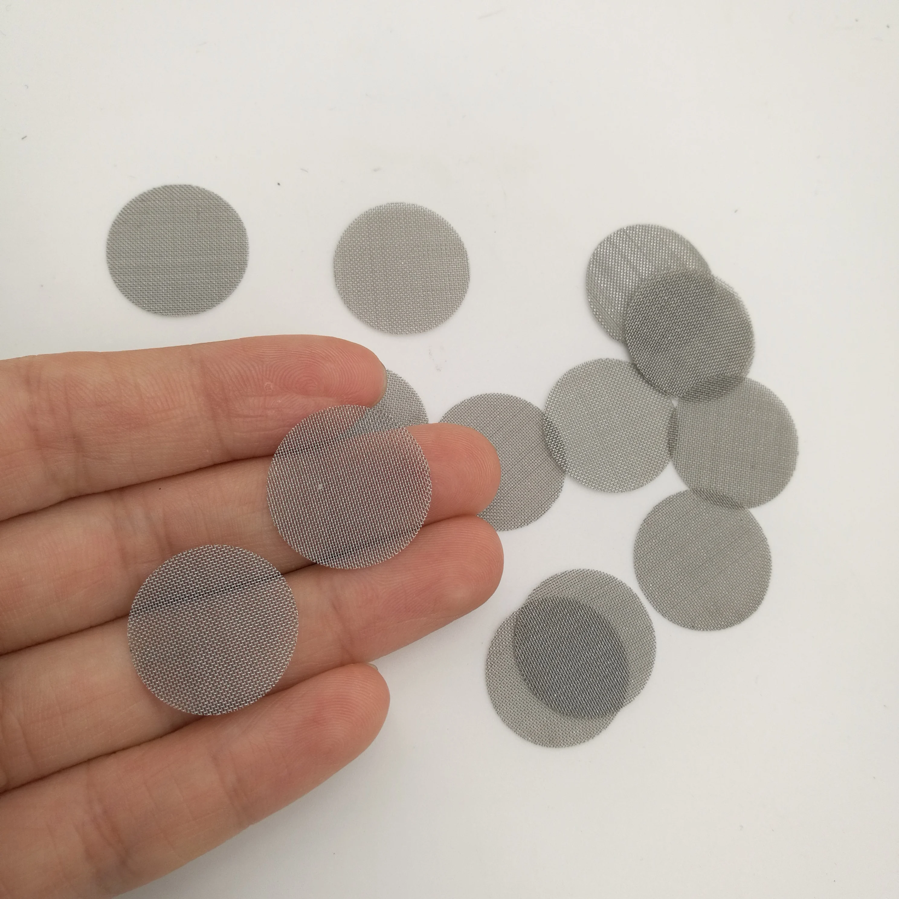 Silver Smoking Pipe Screens Stainless Steel Filter Mesh Screens For