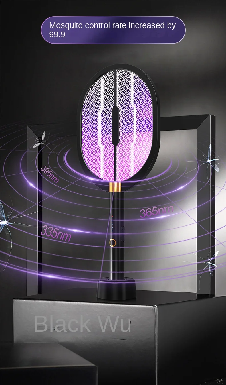 Two-in-One Electric Mosquito Swatter with Photocatalyst Killer New USB Home Mosquito Trap and Charging Lamp