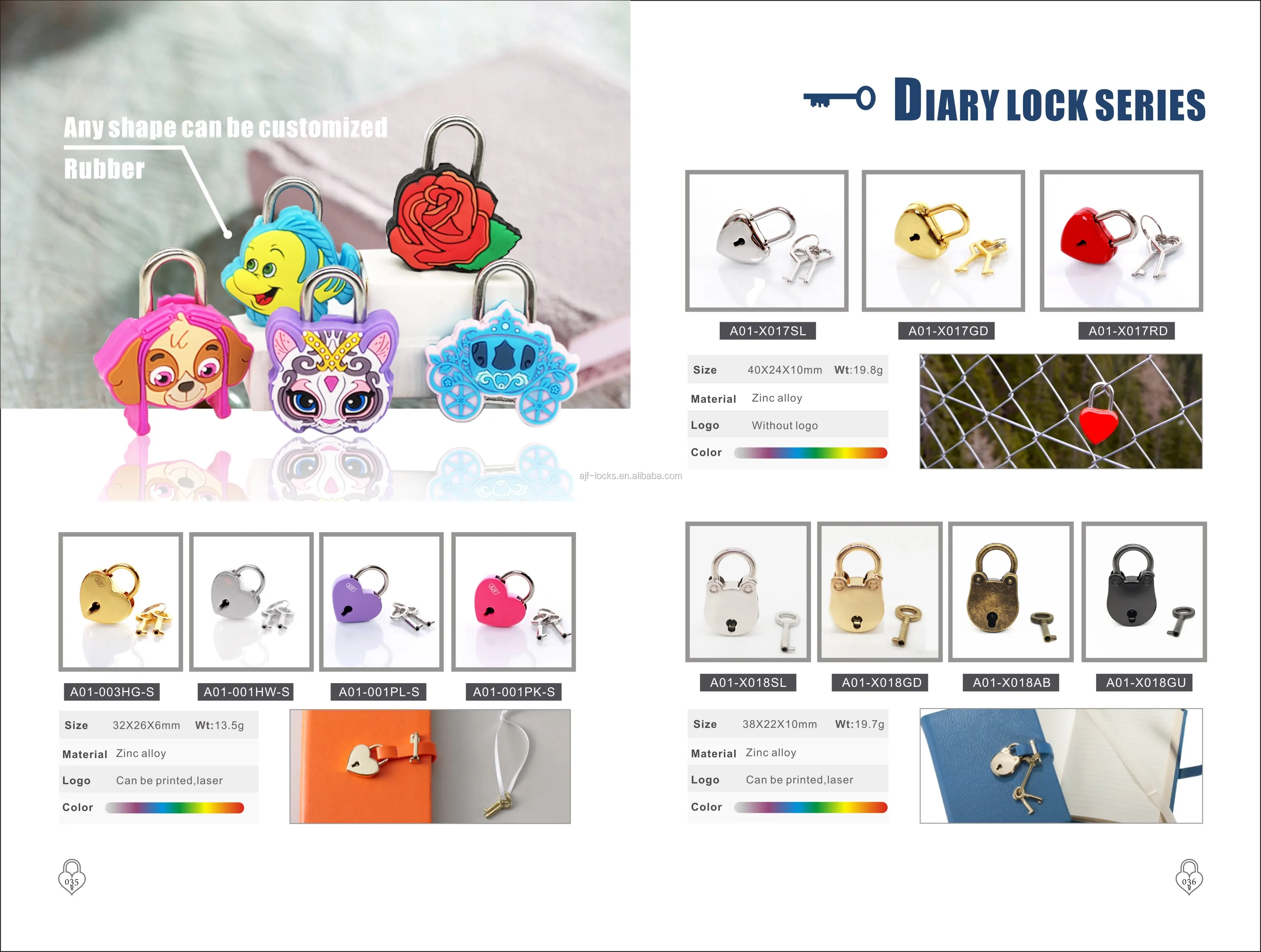 Newest factory direct sale Promotional cheap diary lock