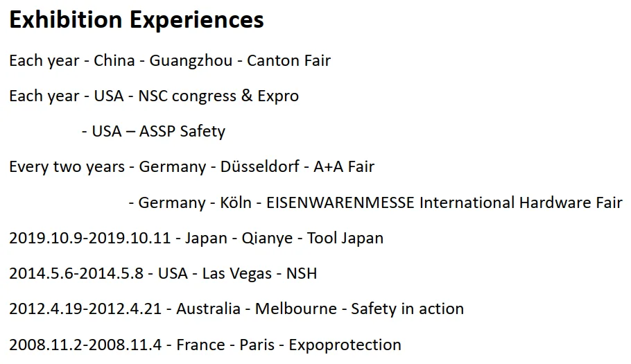 Expo experiences