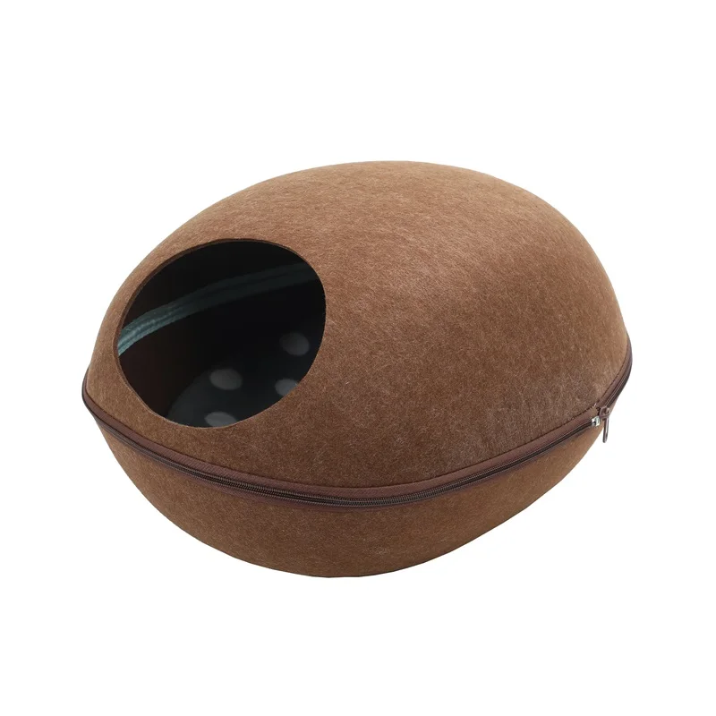 customized high quality eco-friendly lovely pet cat cave house felt pet nest and eco pet
