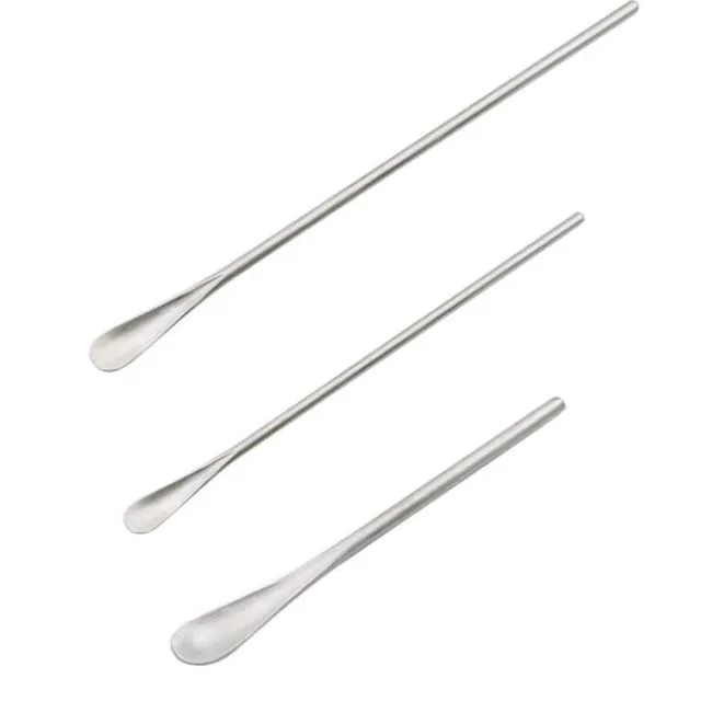 Large Sample Spoon Lab Sample Spoon - 304 Stainless Steel with Thickened Handle