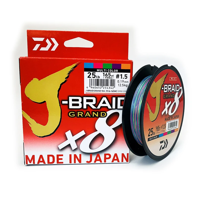 Original Daiwa J-braid Grand X8 Braided Fishing Line Pe Dark Green ...