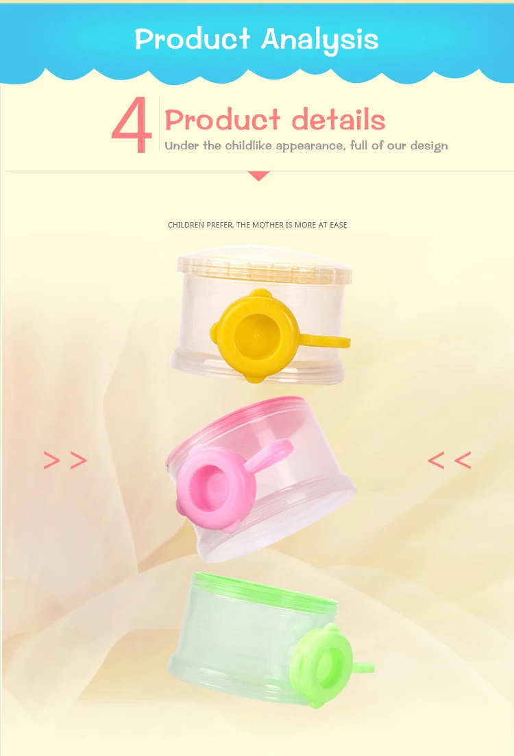 Contenedor Portátil De Leche En Polvo Para Bebé,Caja De Grado