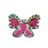 Special design charming bright colorful sequin butterfly patch embroidered