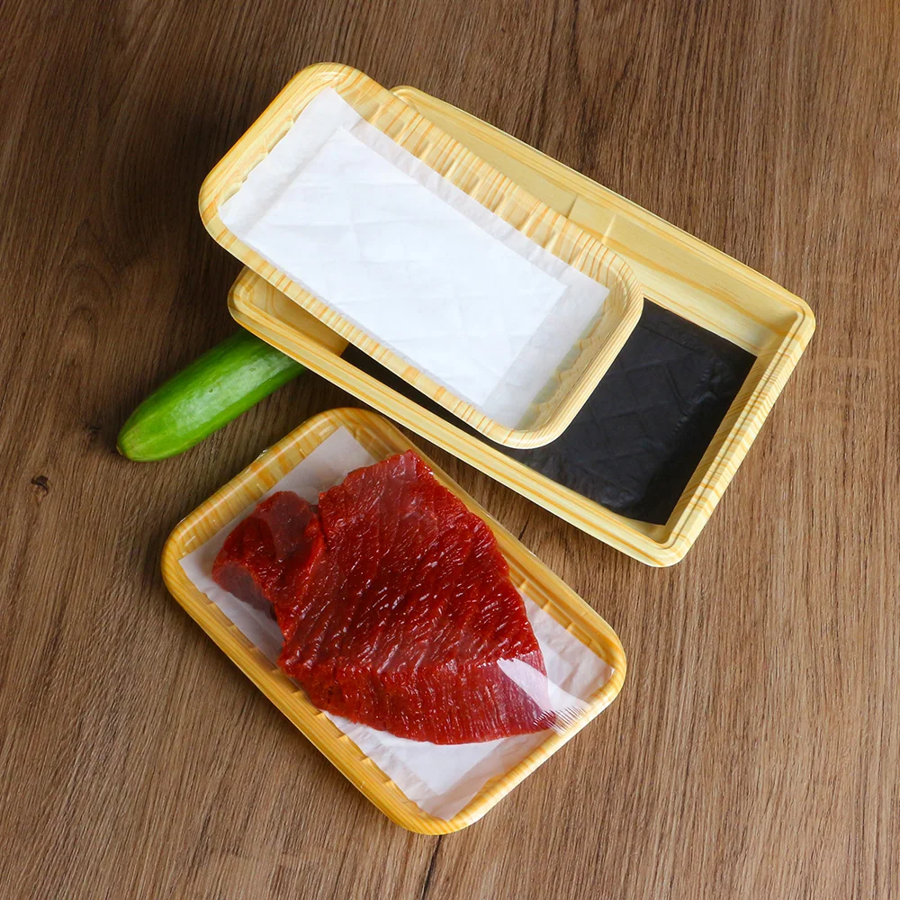 Disposable And Food Grade Pe Film Absorbent Pad With Sap For Meat