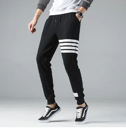 New Men's Casual Sweatpants Solid Trousers Men Joggers High Quality Men's Pants