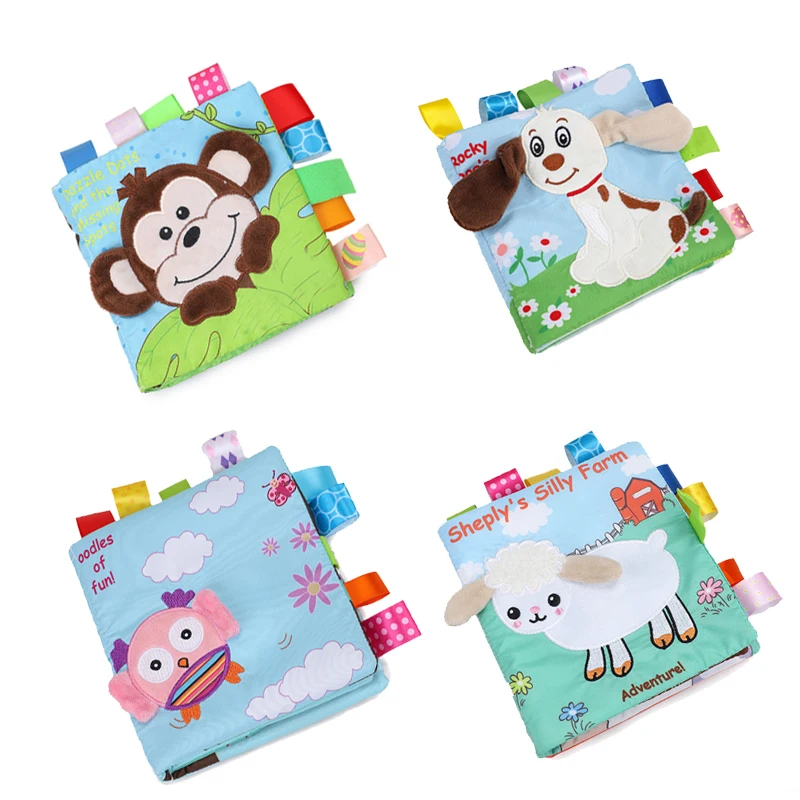 Fabric Book Early Education Toy Baby Cloth Book Kids Learning Toy With ...