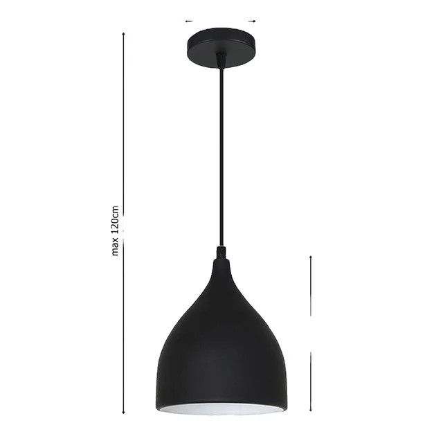 Black New Trend Hang Light Pendant Lamp For Home Indoor Or Kitchen