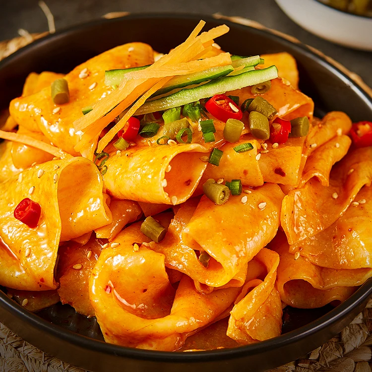 
Factory made strictly konjac flour product noodles tagliatelle cold skin 