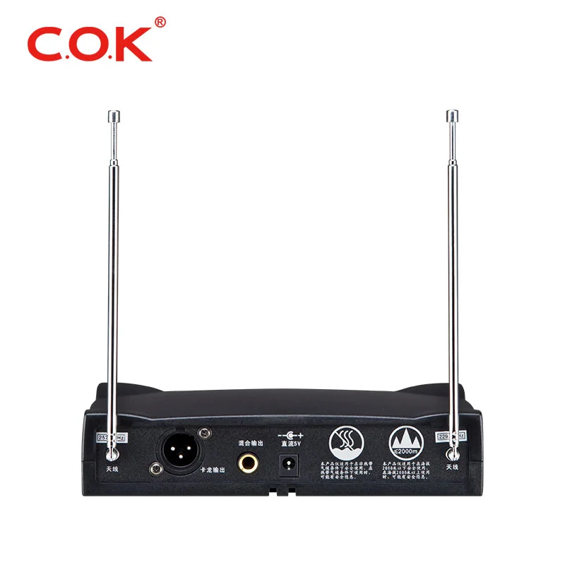 C.o.k W970d Oem Cheap Vhf Dynamic Wireless Microphone With Receiver/teaching Speech Cordless
