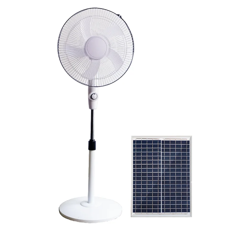 16 Inch 12v Rechargeable Solar Table Fan With Solar Panel And Lithium